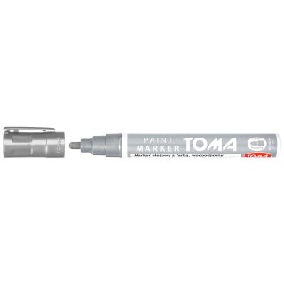 Marker olejowy Toma srebrny 2,5mm okrągła końcówka (TO-440 9 4)