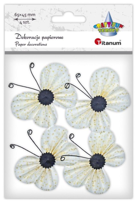 Ozdoba papierowa Titanum Craft-Fun Series motyle 3C (22YX0825-6D) Ozdoba papierowa Titanum Craft-Fun Series motyle 3C (22YX0825-6D)