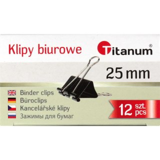 Klipy Titanum 25 mm 25mm czarny (BC25)