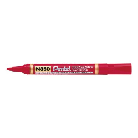 Marker permanentny Pentel czerwony 1,5mm okrągła końcówka
