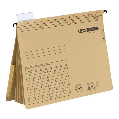 Skoroszyt Elba Vertic Ultimate wiszący personalno-kredytowy A4 brązowy karton 230g (100082310) Skoroszyt Elba Vertic Ultimate wiszący personalno-kredytowy A4 brązowy karton 230g (100082310)