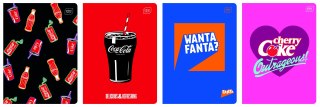 Zeszyt Interdruk COCA COLA MAT+UV A5 32k. 70g krata