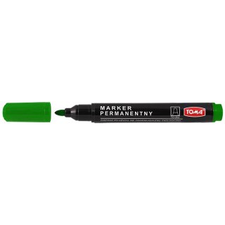 Marker permanentny Toma zielony okrągła końcówka