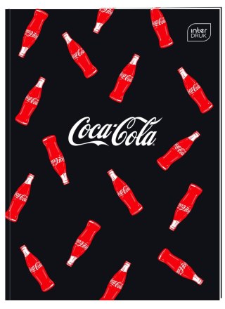 Zeszyt Interdruk COCA COLA MAT+UV A5 32k. 70g trzy linie
