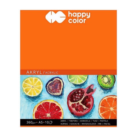 Blok artystyczny Happy Color A5 360g 10k (HA 7836 1530-A10) Blok artystyczny Happy Color A5 360g 10k (HA 7836 1530-A10)