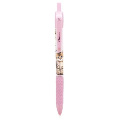 Długopis żelowy Interdruk PUPPY SIGN zgripem niebieski 0,7mm (żelowy)