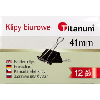 Klipy Titanum 41mm czarny (BC41)