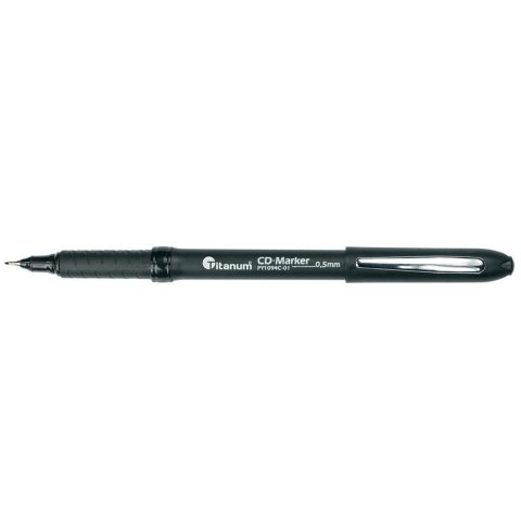 Marker do cd Titanum czarny 0,5mm (PY1094C-01) Marker do cd Titanum czarny 0,5mm (PY1094C-01)