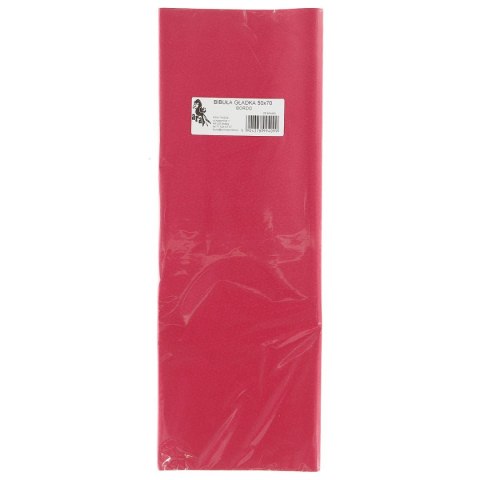 Bibuła gładka BORDOWA gładka bordowa 700mm x 500mm (09) Bibuła gładka BORDOWA gładka bordowa 700mm x 500mm (09)