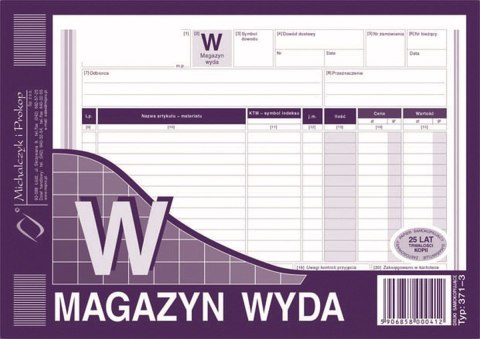 Druk samokopiujący Michalczyk i Prokop Magazyn wyda A5 80k. (371-3) Druk samokopiujący Michalczyk i Prokop Magazyn wyda A5 80k. (371-3)