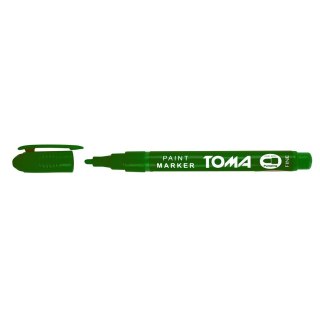 Marker olejowy Toma zielony 1,5mm okrągła końcówka