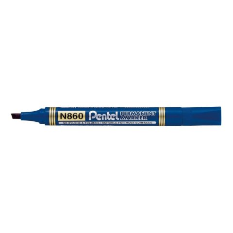 Marker permanentny Pentel N860 niebieski 1,5mm ścięta końcówka