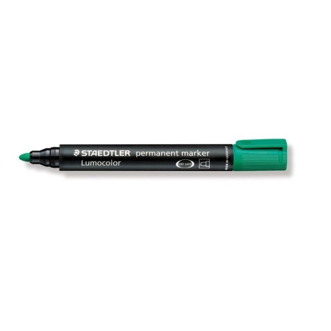 Marker permanentny Staedtler zielony 2,0mm okrągła końcówka Marker permanentny Staedtler zielony 2,0mm okrągła końcówka