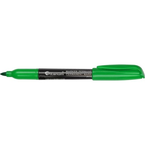 Marker permanentny Titanum zielony 2,0mm okrągła końcówka (PY1002-GY) Marker permanentny Titanum zielony 2,0mm okrągła końcówka (PY1002-GY)