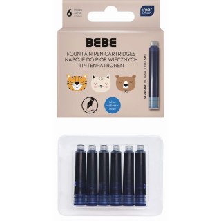 Naboje krótkie Bebe niebieskie (6 szt)