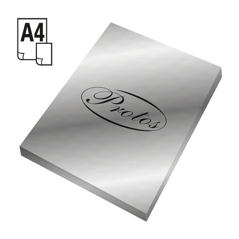 Papier kolorowy Protos A4 Srebrny 170g Papier kolorowy Protos A4 Srebrny 170g