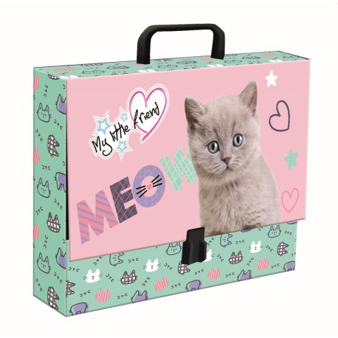 Teczka kartonowa na zatrzask My Little Friend Fluffy Kitty A4 mix Unipap Teczka kartonowa na zatrzask My Little Friend Fluffy Kitty A4 mix Unipap