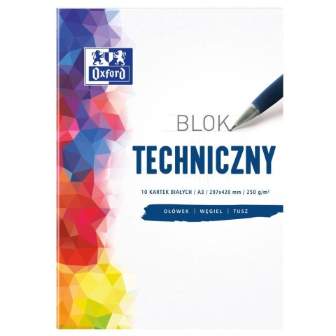 Blok techniczny Oxford Oxford A3 biały 250g 10k (400093232) Blok techniczny Oxford Oxford A3 biały 250g 10k (400093232)
