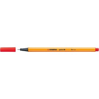 Cienkopis Stabilo czerwony 0,4mm 1kol. (88/40)