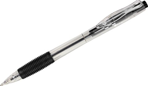 Długopis olejowy Titanum automatyczny czarny 0,7mm (BPGBLACK ECONOMY)