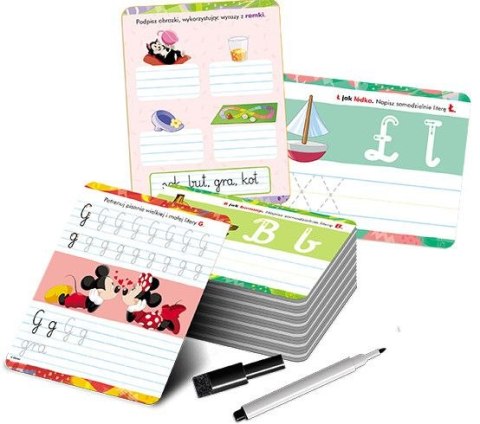 Książeczka edukacyjna Ameet Disney Uczy. Litery. Karty (UMK 9302)