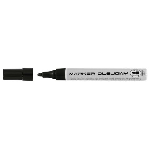 Marker olejowy Toma 420 czarny 0,4-0,7mm okrągła końcówka (TO-420)