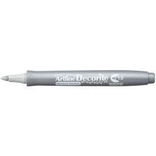 Marker permanentny Artline metaliczny decorite srebrny 1,0mm pędzelek końcówka (AR-033 9 8)