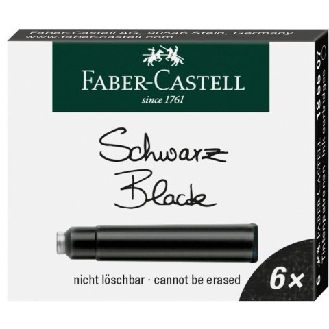 Naboje krótkie Faber Castell czarny (fc185507)