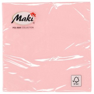 Serwetki Pol-mak różowy jasny papier [mm:] 330x330 (12)