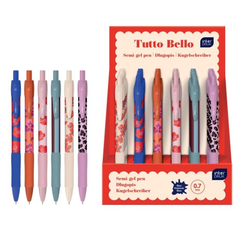 Długopis wymazywalny Interdruk TUTTO BELLO z gripem niebieski 0,7mm (żelowy) Długopis wymazywalny Interdruk TUTTO BELLO z gripem niebieski 0,7mm (żelowy)