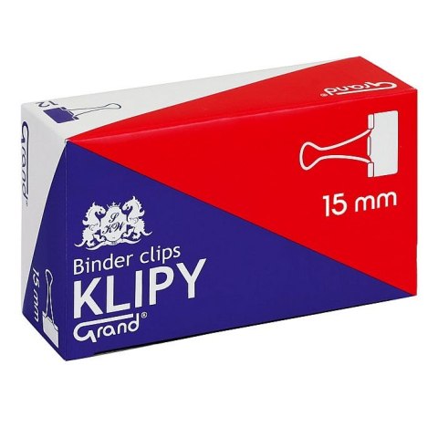 Klipy Grand 15mm czarny (110-1091) Klipy Grand 15mm czarny (110-1091)