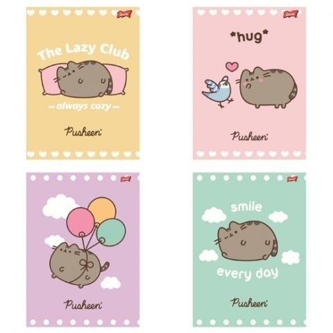 Zeszyt Unipap Pusheen A5 32k. 70g krata