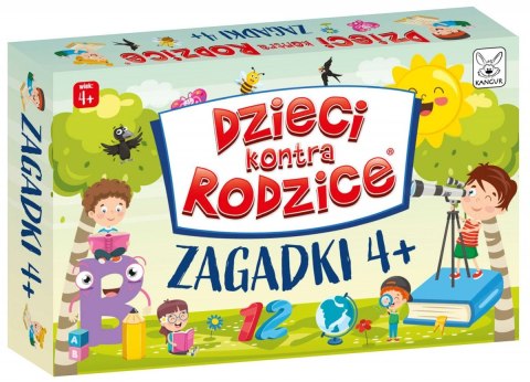 Gra karciana Kangur Dzieci kontra rodzice Zagadki 4+ Gra karciana Kangur Dzieci kontra rodzice Zagadki 4+