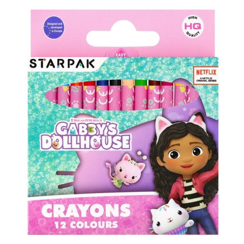 Kredki świecowe Starpak Gabby 12 kol. (529130)