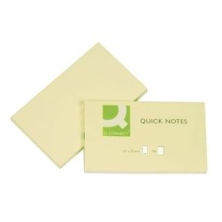 Notes samoprzylepny (karteczki) Q-Connect żółta jasna 100k [mm:] 127x76 (KF10503)
