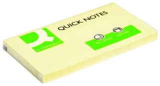 Notes samoprzylepny (karteczki) Q-Connect żółta jasna 100k [mm:] 127x76 (KF10503)