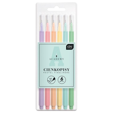 Cienkopis ACADEMY mix 0,7mm 6kol. (5902277350053)