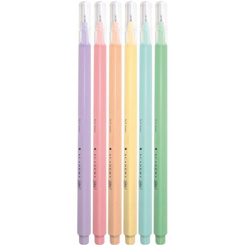 Cienkopis ACADEMY mix 0,7mm 6kol. (5902277350053)