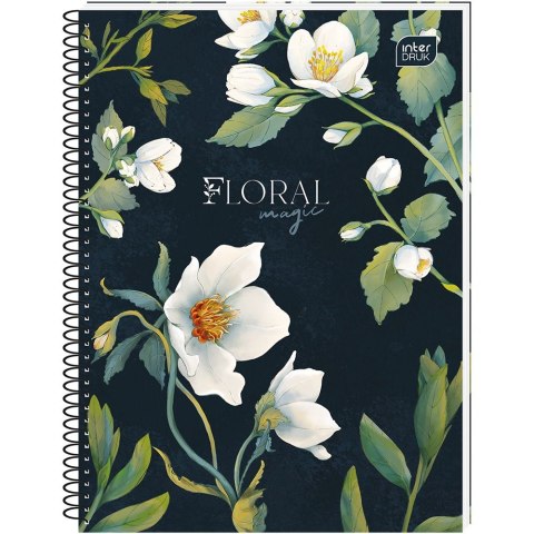 Kołozeszyt (kołobrulion) Interdruk Hybrid Fiori A6 80k. 70g krata