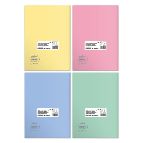 Zeszyt Herlitz Pastel Colors Eco PP 9552753 A4 60k. 70g krata (400198131) Zeszyt Herlitz Pastel Colors Eco PP 9552753 A4 60k. 70g krata (400198131)