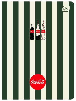 Zeszyt Interdruk SOFT TOUCH COCA COLA A5 80k. 70g krata