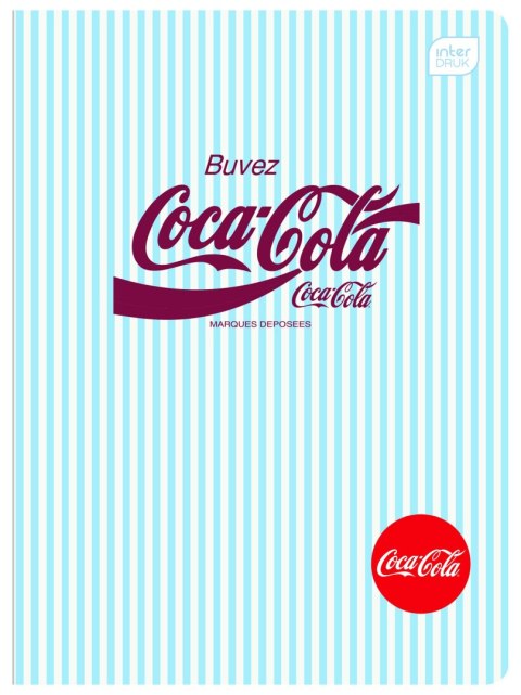 Zeszyt Interdruk SOFT TOUCH COCA COLA A5 80k. 70g krata