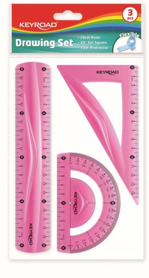 Komplet geometryczny Keyroad elastyczny 3 el. (KR970858) Komplet geometryczny Keyroad elastyczny 3 el. (KR970858)