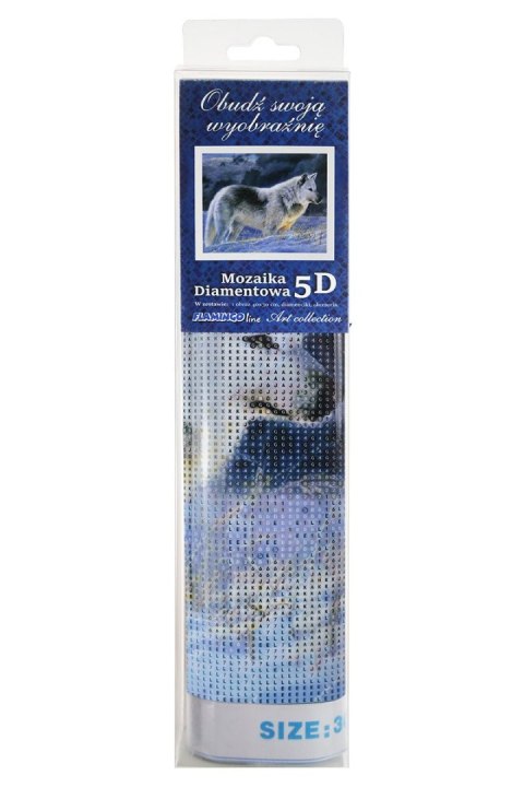 Zestaw kreatywny Flamingo Line Diamentowa mozaika 30x40cm Wilk 1 (TA807-02-2X30CM)
