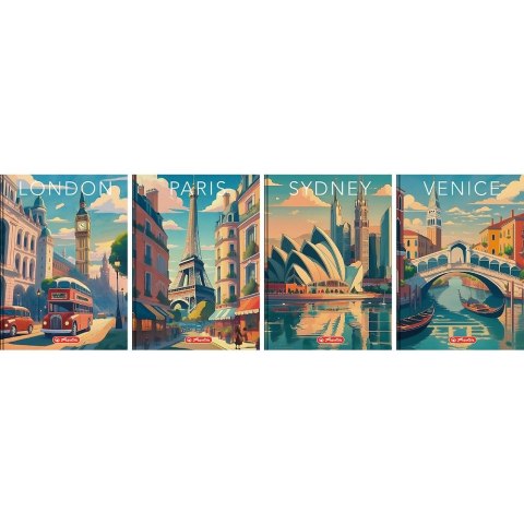 Brulion Herlitz Retro City B5 160k. 70g krata (400196853) Brulion Herlitz Retro City B5 160k. 70g krata (400196853)
