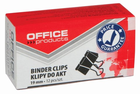 Klipy Office Products 19mm czarny (18091919-05) Klipy Office Products 19mm czarny (18091919-05)