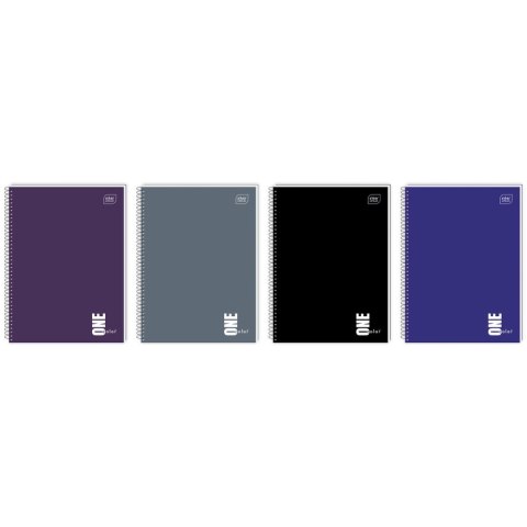 Kołozeszyt (kołobrulion) Interdruk ONE COLOR 80# A6 80k. 70g krata