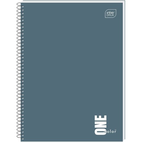 Kołozeszyt (kołobrulion) Interdruk ONE COLOR 80# A6 80k. 70g krata