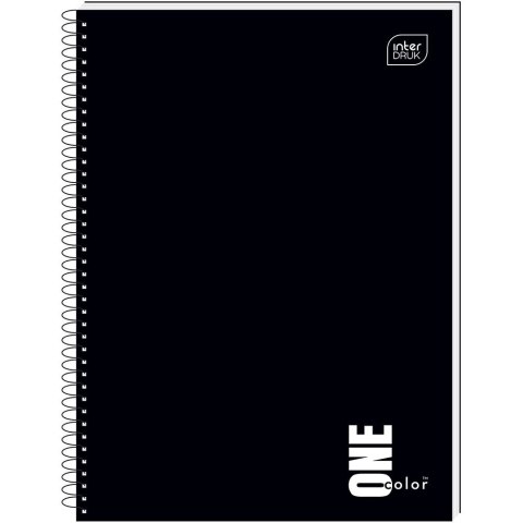 Kołozeszyt (kołobrulion) Interdruk ONE COLOR 80# A6 80k. 70g krata