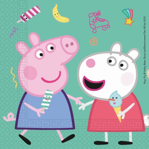Kubek jednorazowy Godan Peppa Pig 33x33, 20 szt papier (91034) Kubek jednorazowy Godan Peppa Pig 33x33, 20 szt papier (91034)